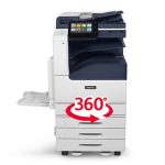 Xerox® VersaLink® C7100 Serie, Farb-Multifunktionsdrucker mit 360°-Ansicht Xerox® VersaLink® C7100 Series, Farb-Multifunktionsdrucker in virtueller Vorführung und 360°-Ansicht